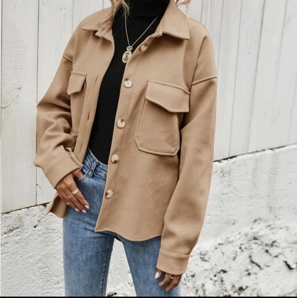 Tan Shacket - Picture 4 of 5